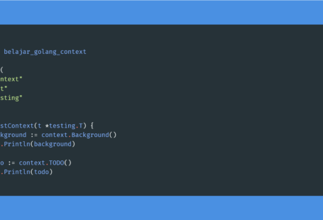 Kode program membuat context