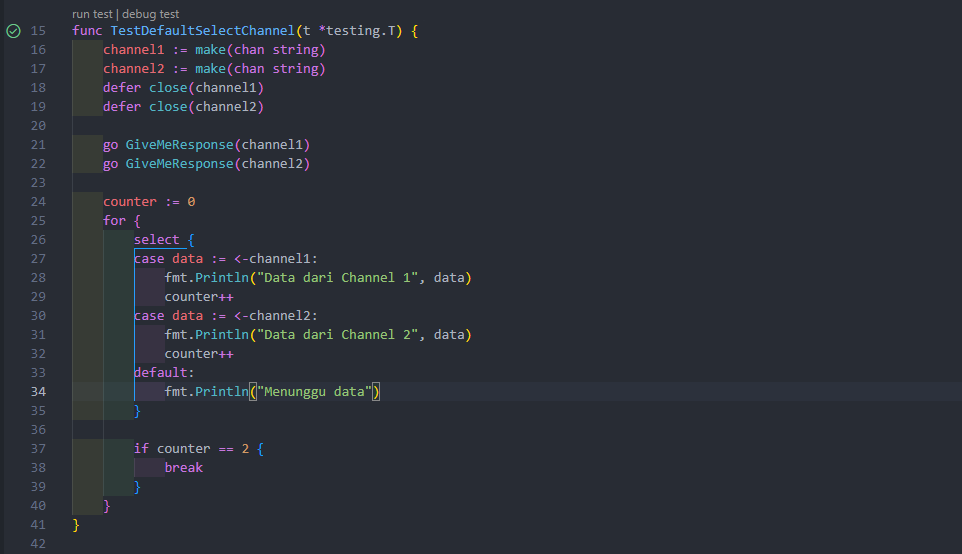 Kode program default select multiple channel