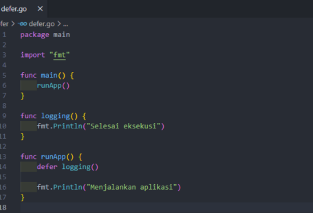 Defer pada golang