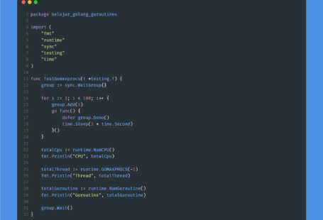 Kode program GOMAXPROCS