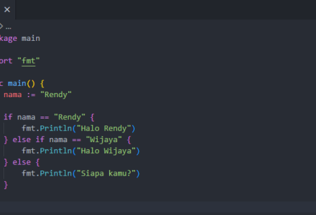 Menggunakan if expression pada golang