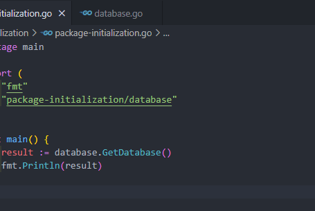 Import package database