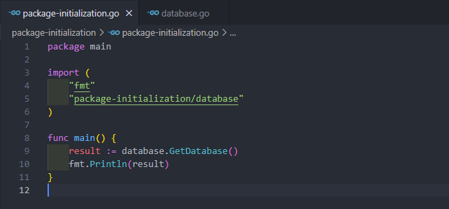 Import package database