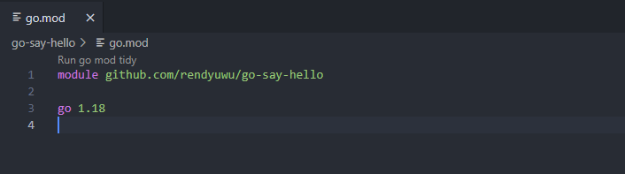 Isi file go.mod