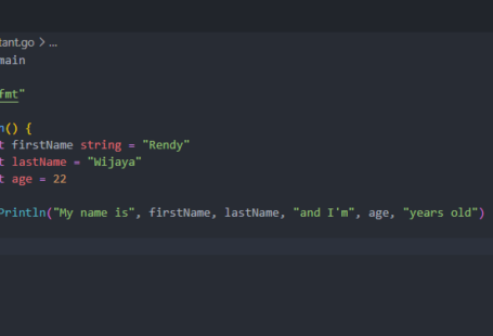 Cara membuat constant pada golang