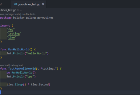 Membuat goroutine pada golang