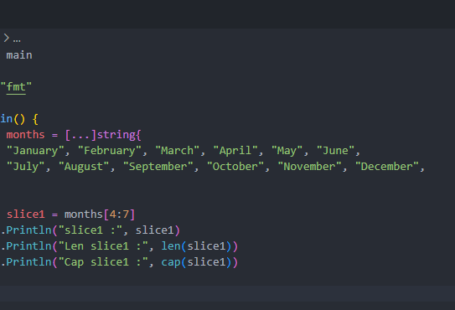Membuat slice pada golang