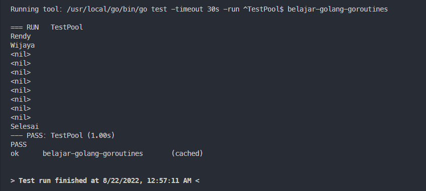 Output kode program pool (2)