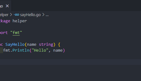 Membuat package pada golang