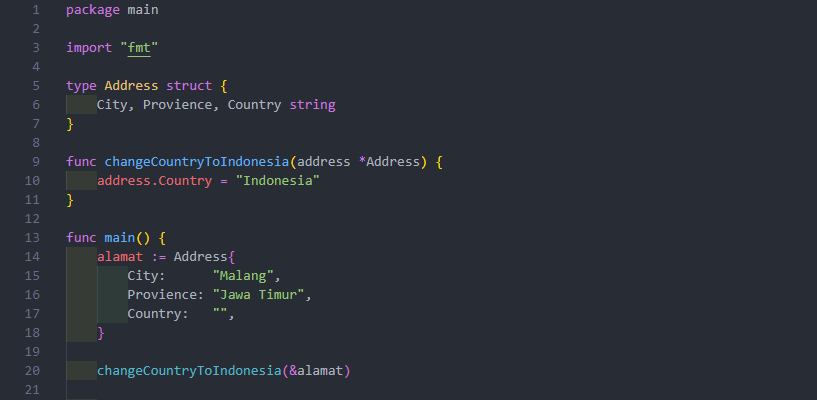 Pointer pada function