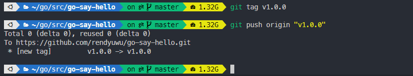 Rilis versi go module