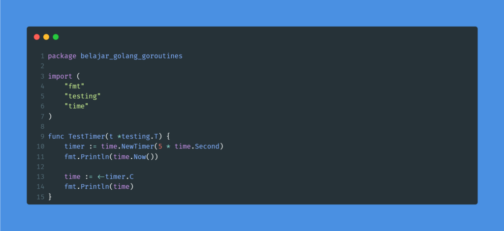Kode program timer