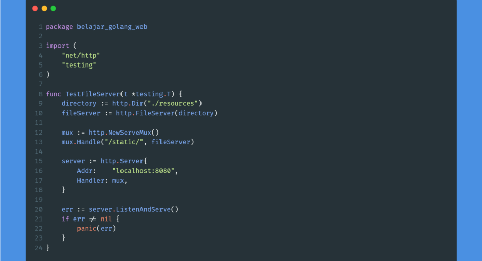 Kode program : File server