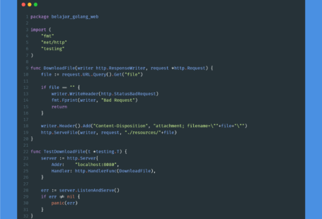 Kode program : Download file