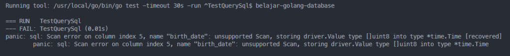 Error tipe data date