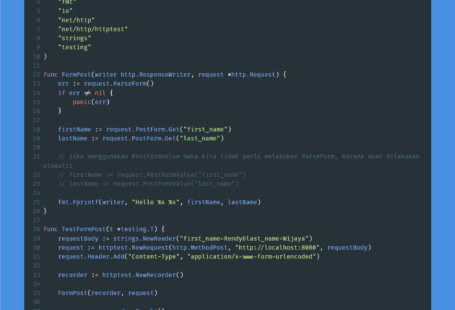 Kode Program : Form Post