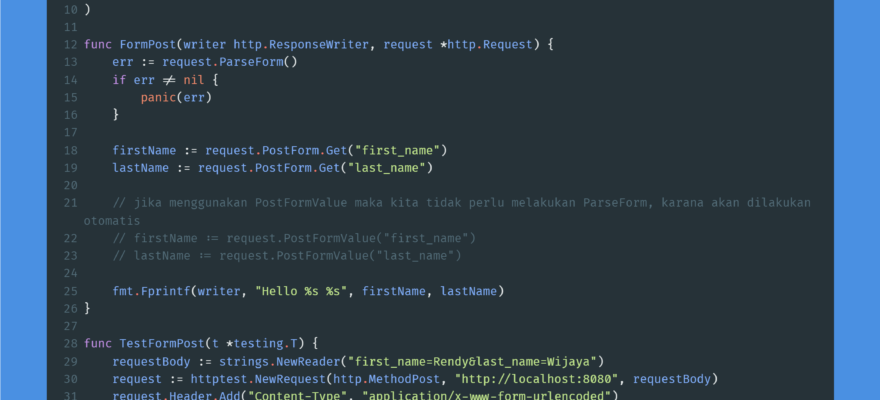 Kode Program : Form Post