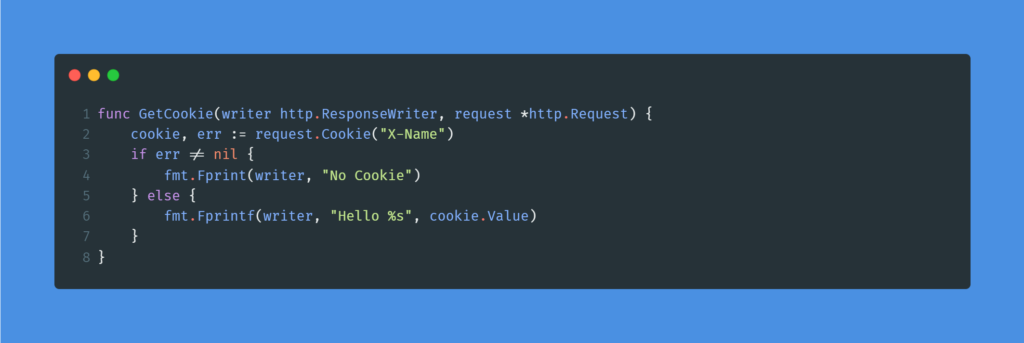 Kode program : Get cookie