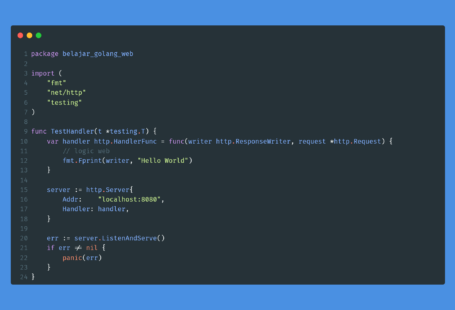 Kode program : Web Handler
