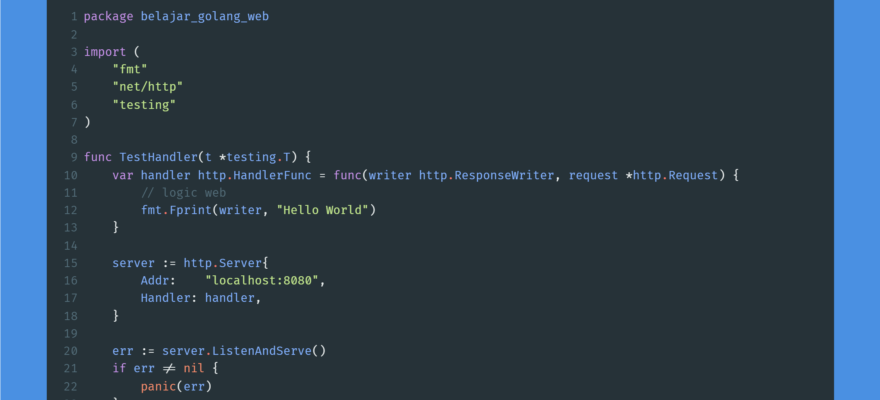 Kode program : Web Handler