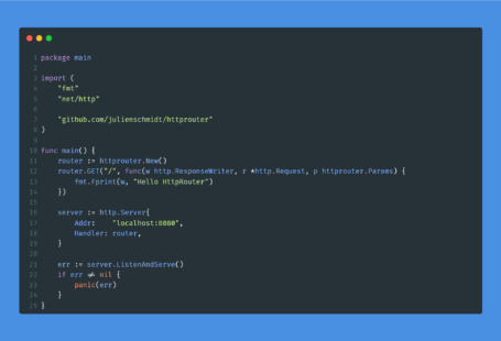 Kode program : HttpRouter