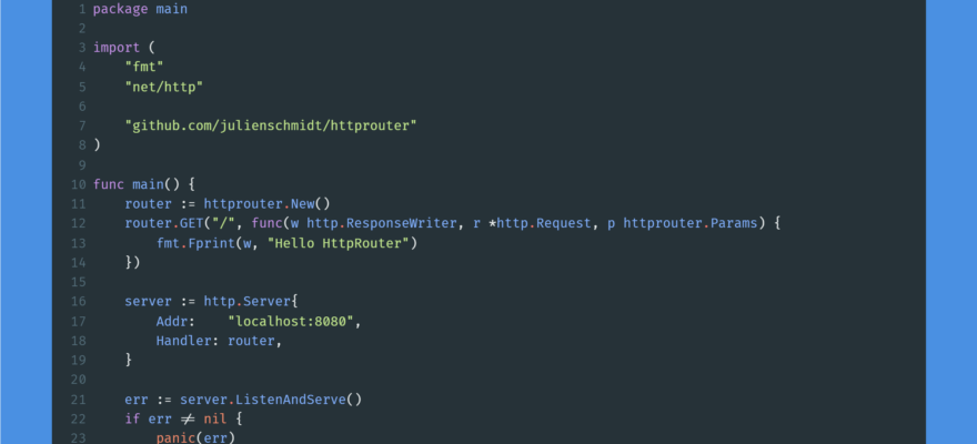 Kode program : HttpRouter