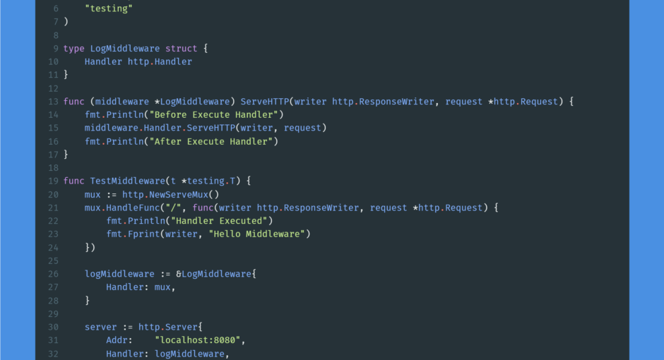 Kode program : Middleware