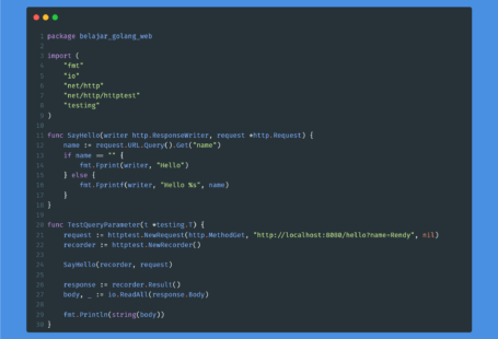 Kode program : Query parameter