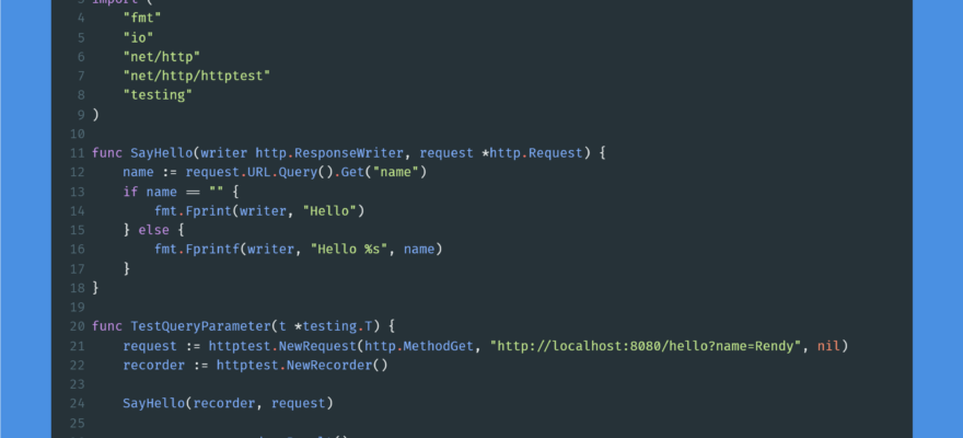 Kode program : Query parameter