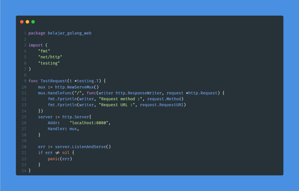 Kode program : Request