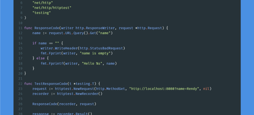 Kode program : Response code