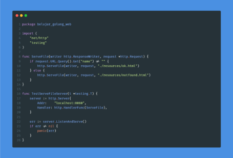 Kode program : ServeFile