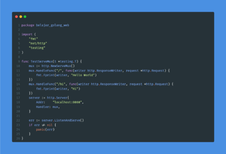 Kode program : Serve mux