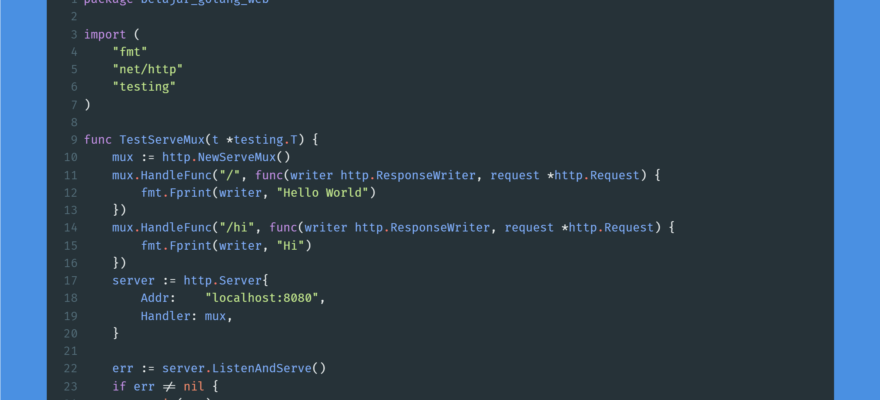Kode program : Serve mux