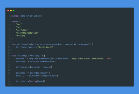 Kode program : HTTP Test