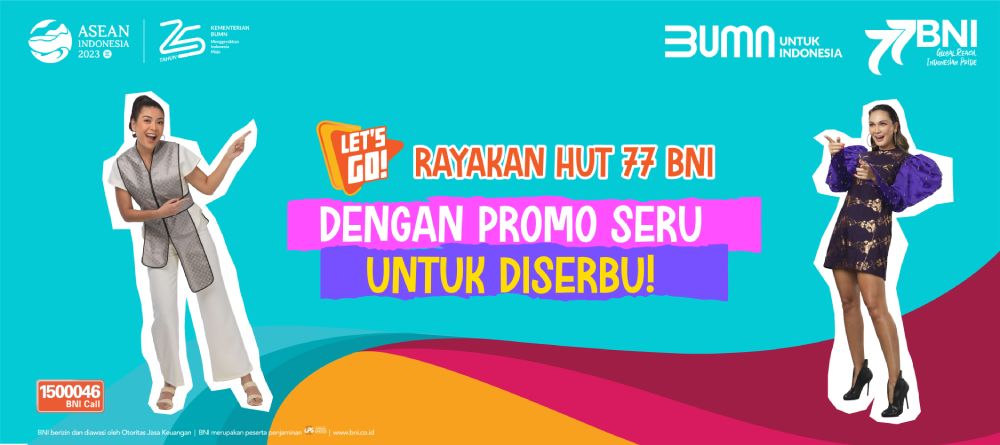 Daftar Promo BNI HUT ke 77 Diskon Hingga 77%