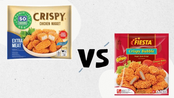 Review So Good Crispy Chicken Nugget vs Fiesta Crispy Bubble Nugget