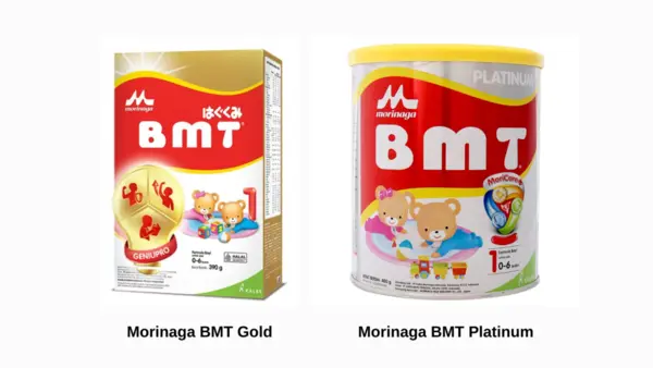 Perbandingan Susu Morinaga BMT Platinum dan BMT Biasa (Gold)