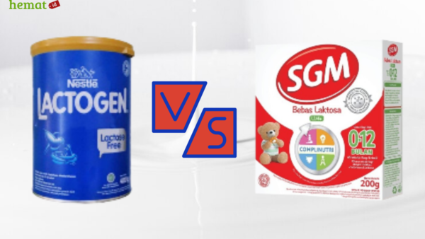 Perbandingan Susu Bebas Laktosa : Lactogen Lactose Free vs SGM LLM