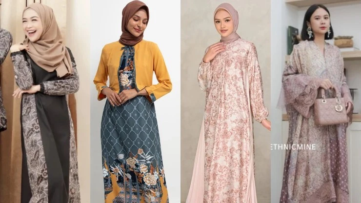 10 Model Gamis Batik untuk Pesta yang Simpel tapi Mewah