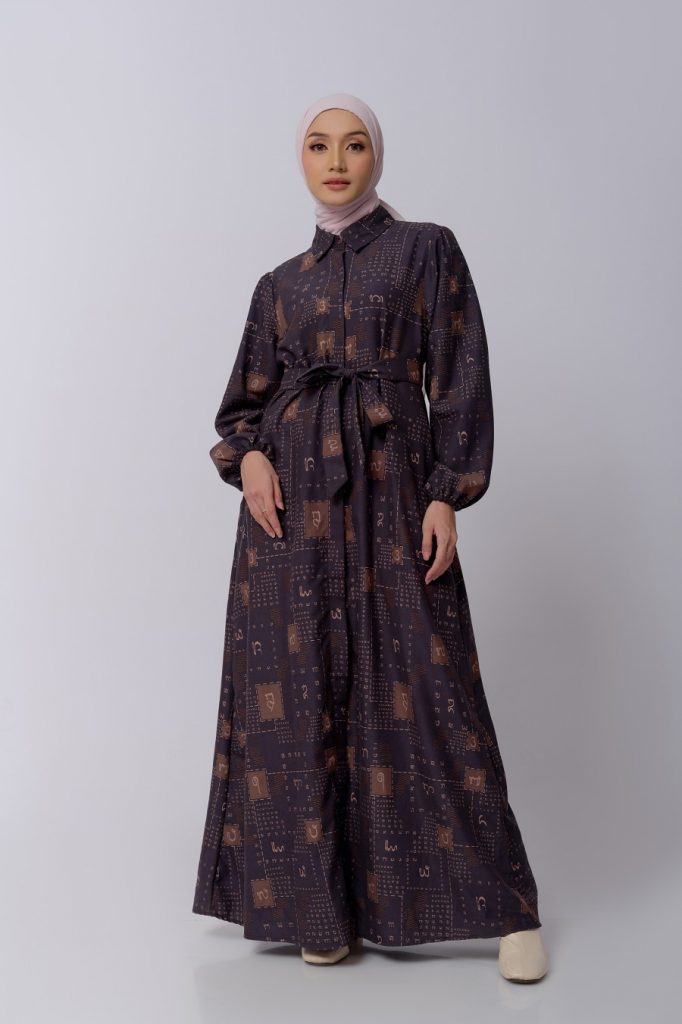 model gamis batik pesta