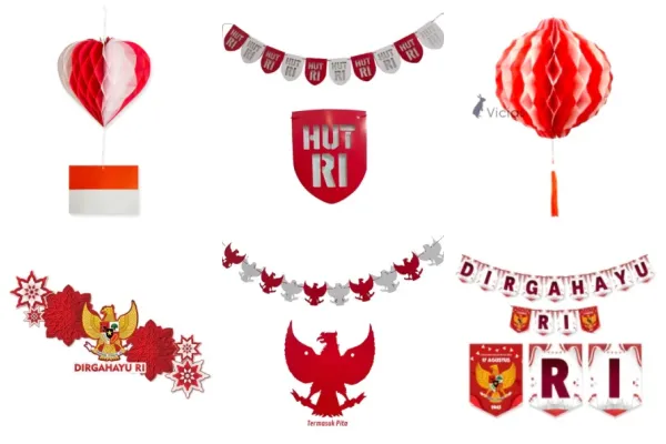 15 Hiasan Bendera Merah Putih