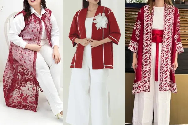 7 Baju Merah Putih Model Outer