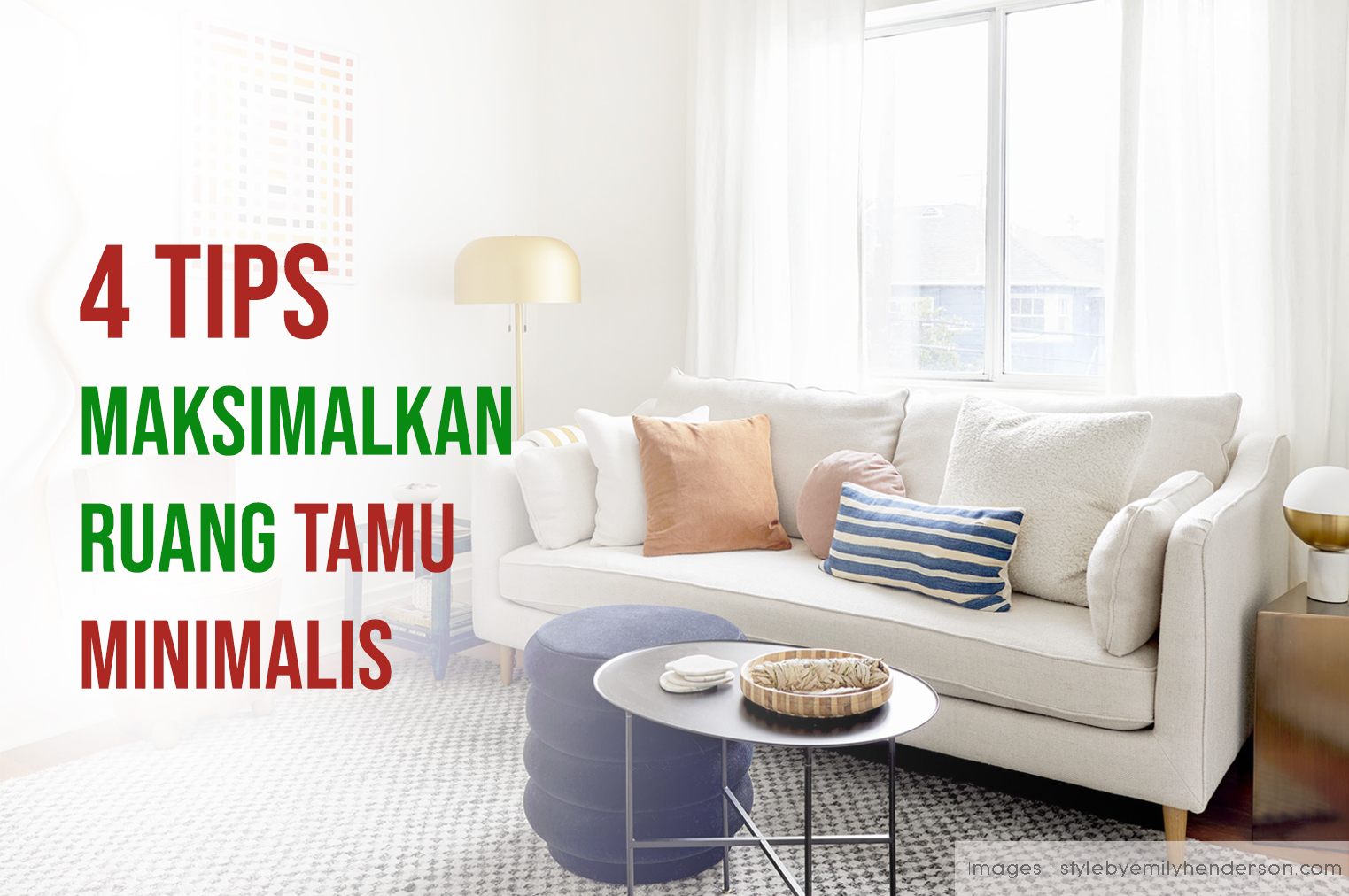 4 Tips Maksimalkan Ruang Tamu Minimalis