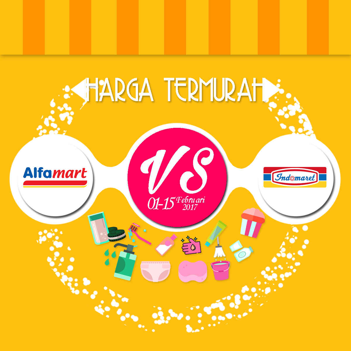 Harga Termurah Alfamart VS Indomaret 1-15 Feb