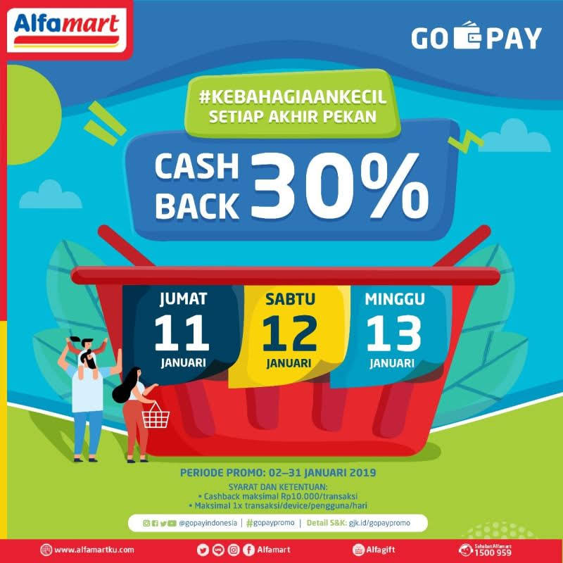 Belanja Rp34.000 di Alfamart, Cashback Rp10.000!