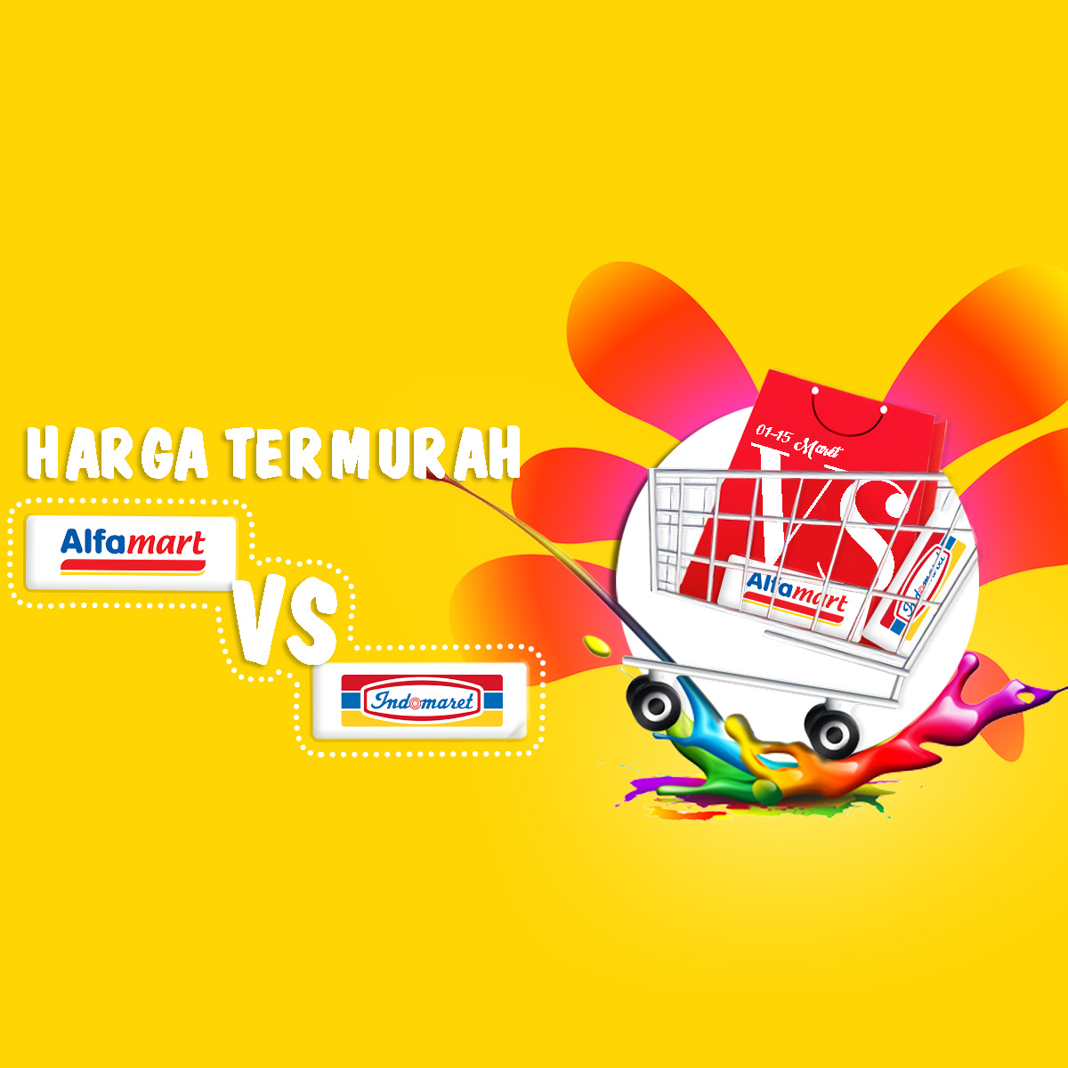 Harga Termurah Alfamart VS Indomaret 01-15 Mar