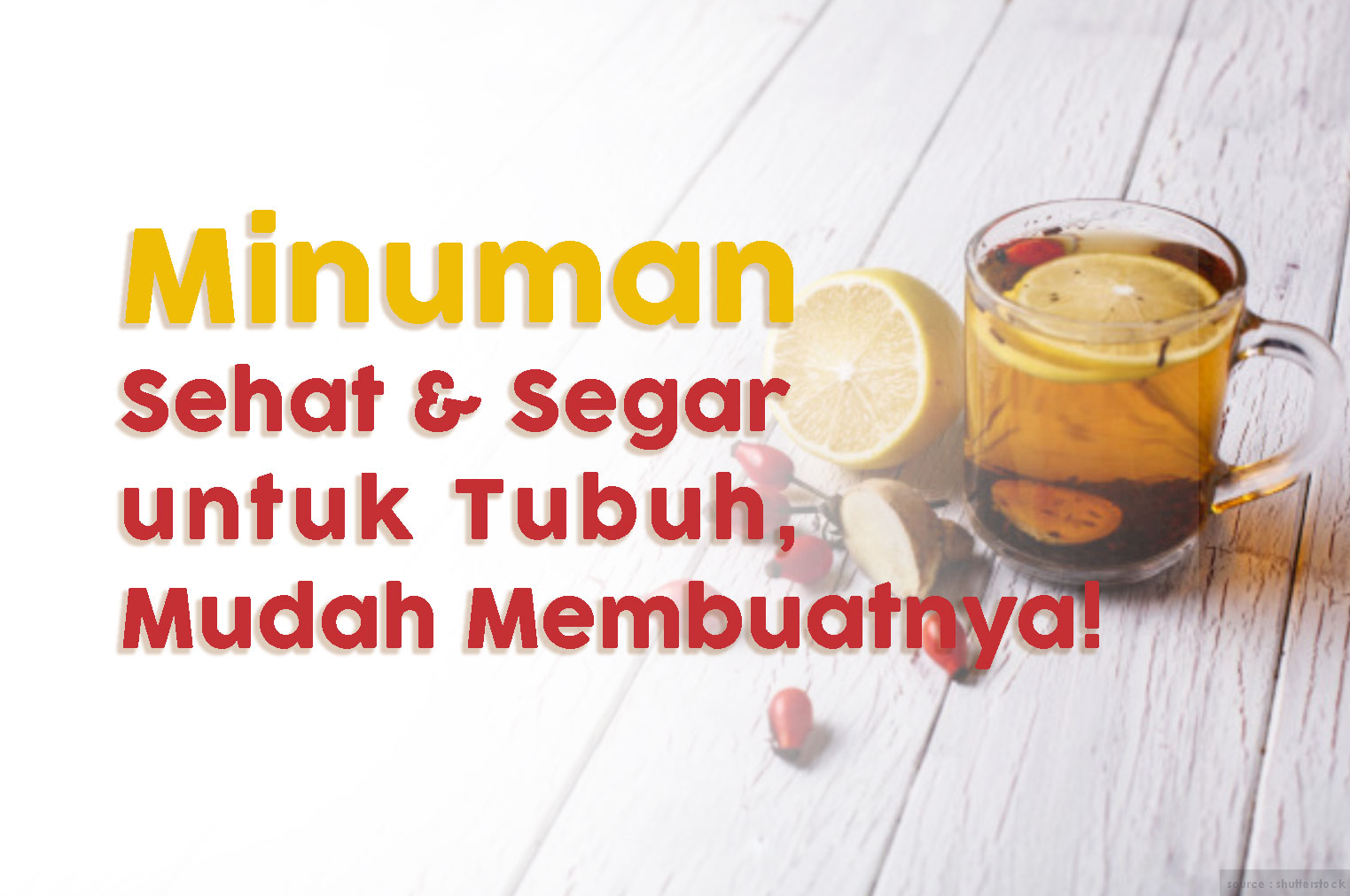 Minuman Sehat dan Segar Untuk Tubuh, Mudah Dibuatnya!