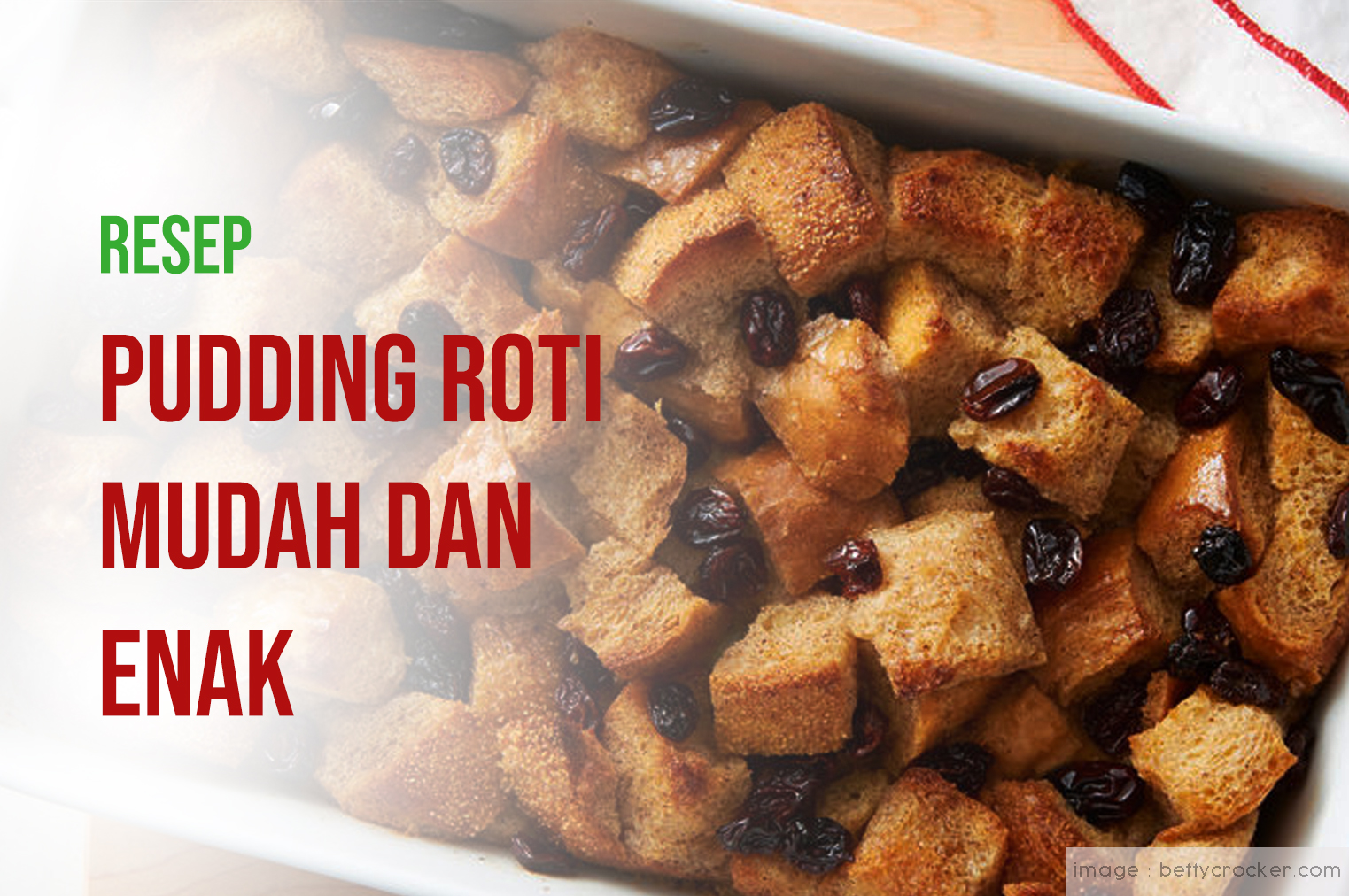 Resep Pudding Roti Mudah Dan Enak