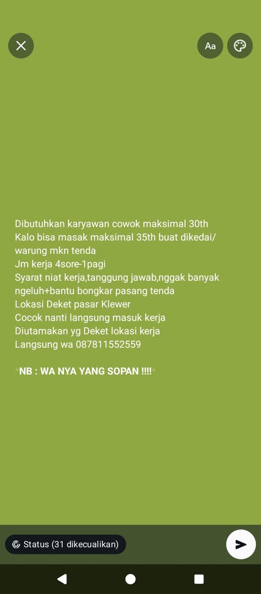 Dibaca dulu sebelum wa/inbox!!!